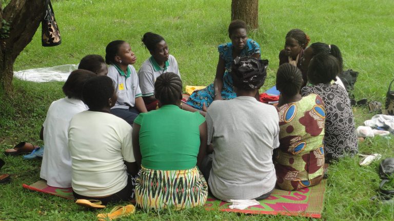 A group of women attending a group therapy session